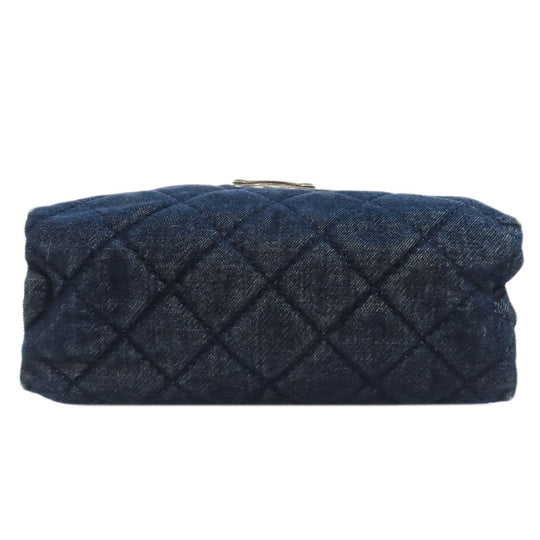 Stella McCartney Handbag denim Navy ChainShoulder Women Used Authentic
