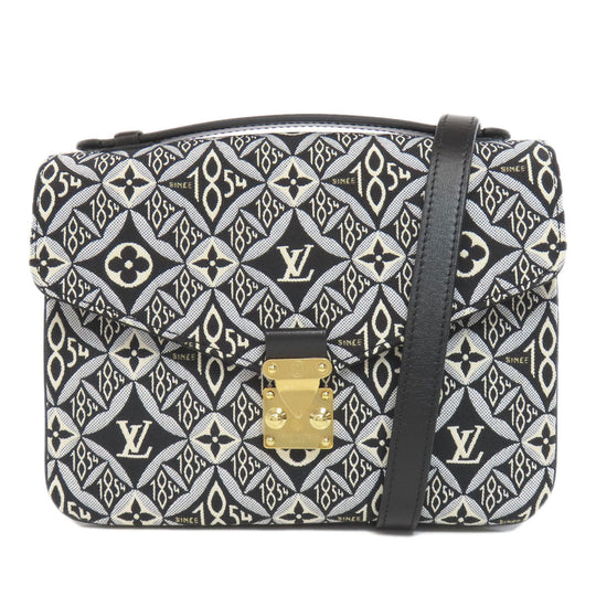 LOUIS VUITTON Handbag M57272 Monogram Jaguar black Pochette Metis MM SINCE1854 Women Used Authentic