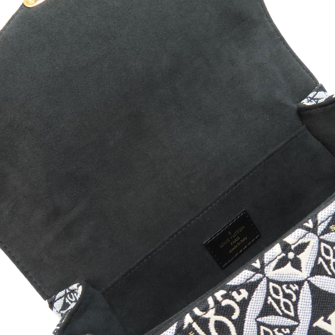 LOUIS VUITTON Handbag M57272 Monogram Jaguar black Pochette Metis MM SINCE1854 Women Used Authentic