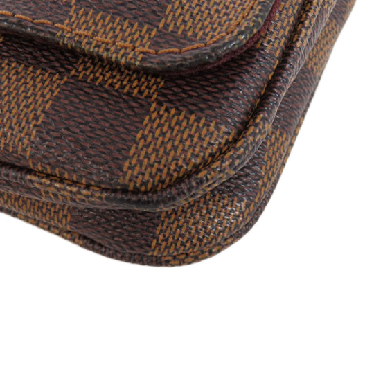 LOUIS VUITTON Shoulder Bag N41257 Damier canvas Brown Hoxton PM Women Used Authentic
