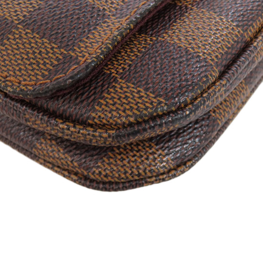 LOUIS VUITTON Shoulder Bag N41257 Damier canvas Brown Hoxton PM Women Used Authentic
