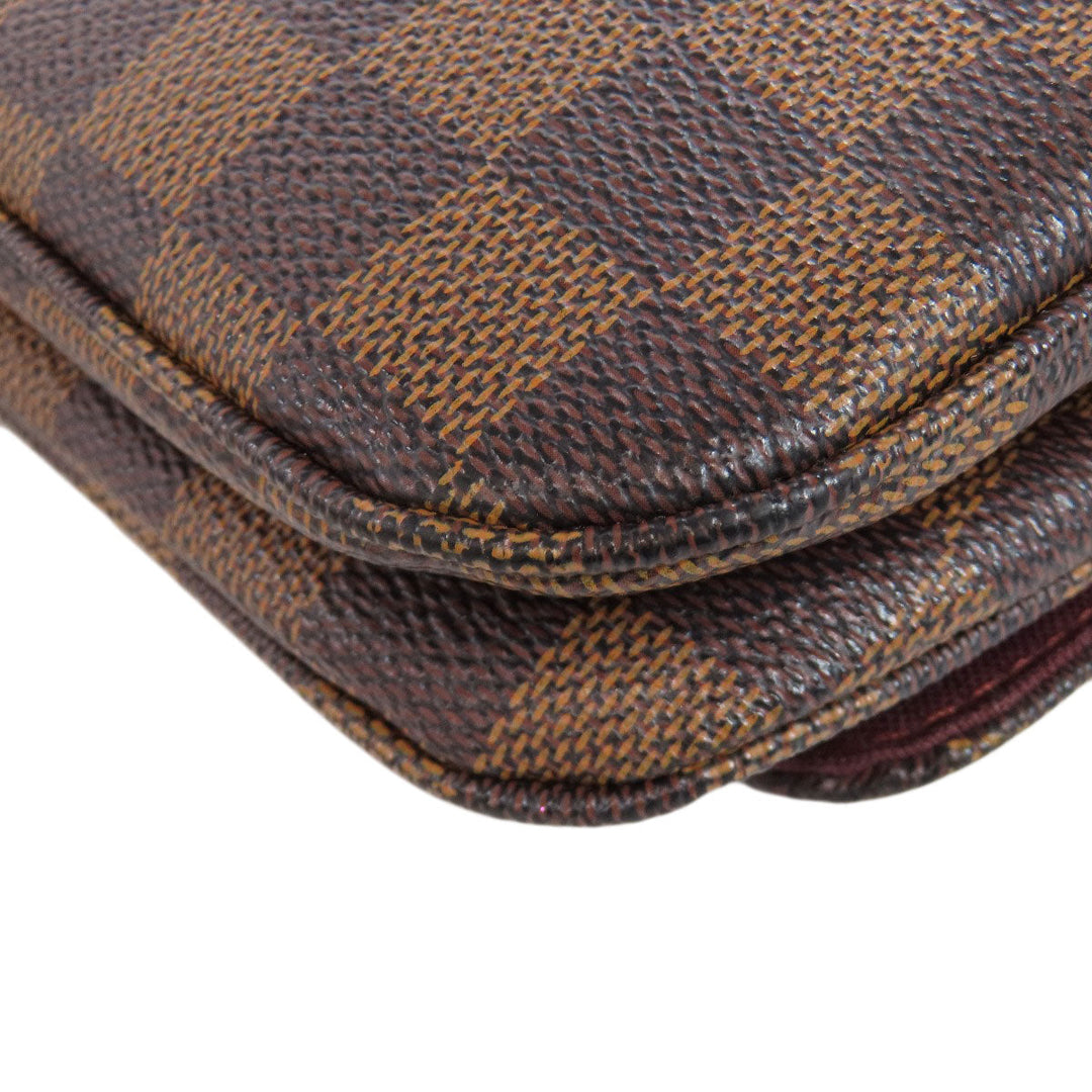 LOUIS VUITTON Shoulder Bag N41257 Damier canvas Brown Hoxton PM Women Used Authentic