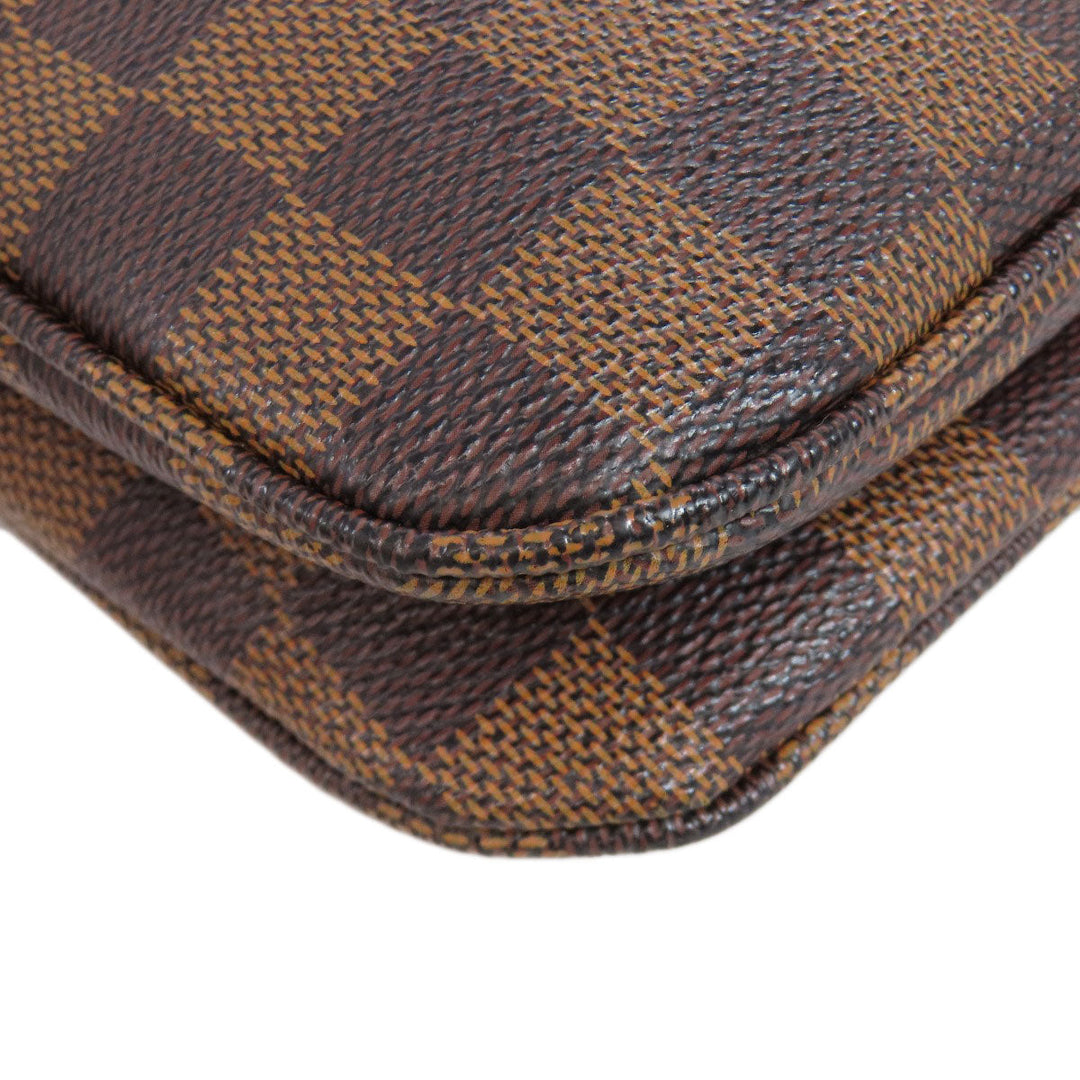 LOUIS VUITTON Shoulder Bag N41257 Damier canvas Brown Hoxton PM Women Used Authentic