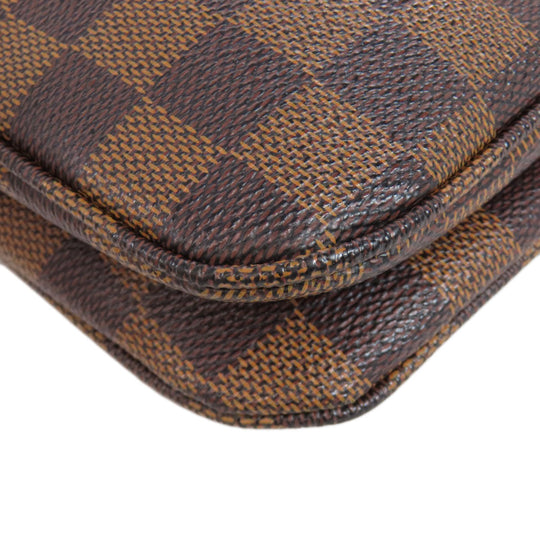 LOUIS VUITTON Shoulder Bag N41257 Damier canvas Brown Hoxton PM Women Used Authentic
