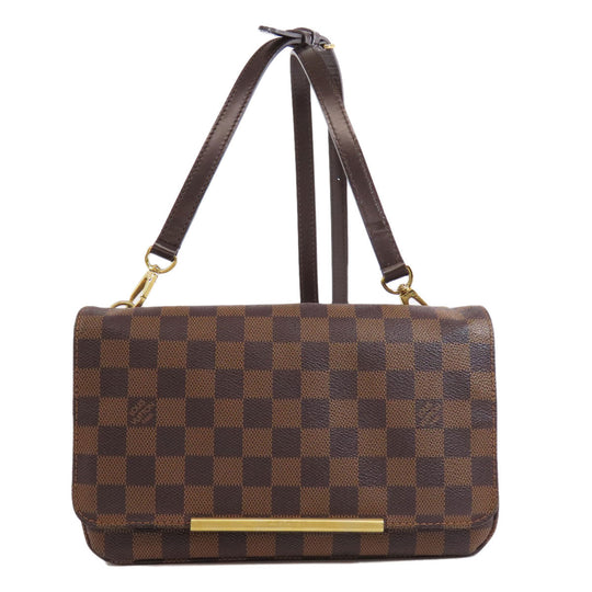 LOUIS VUITTON Shoulder Bag N41257 Damier canvas Brown Hoxton PM Women Used Authentic