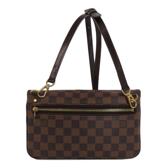 LOUIS VUITTON Shoulder Bag N41257 Damier canvas Brown Hoxton PM Women Used Authentic