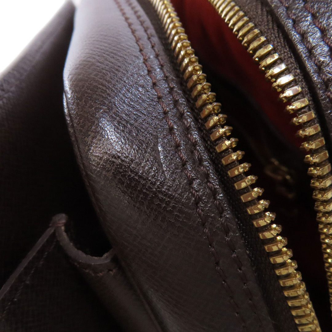 LOUIS VUITTON Handbag Damier canvas Brown Triana