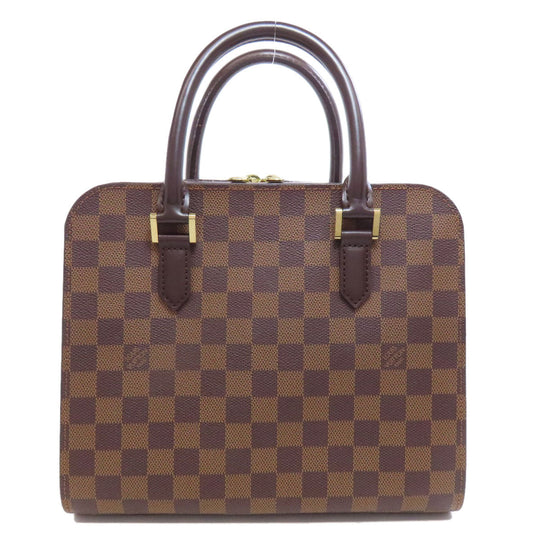 LOUIS VUITTON Handbag Damier canvas Brown Triana