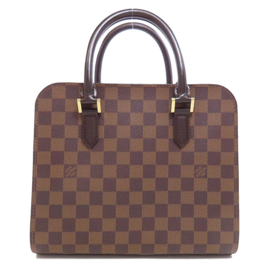 LOUIS VUITTON Handbag Damier canvas Brown Triana