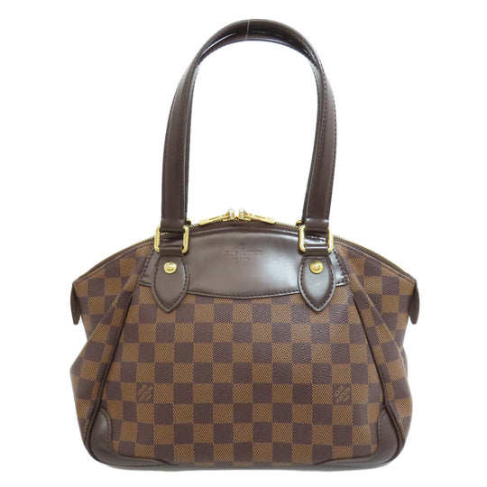LOUIS VUITTON Handbag N41117 Damier canvas Brown Verona PM Women Used Authentic