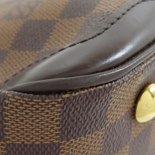 LOUIS VUITTON Handbag N41117 Damier canvas Brown Verona PM Women Used Authentic