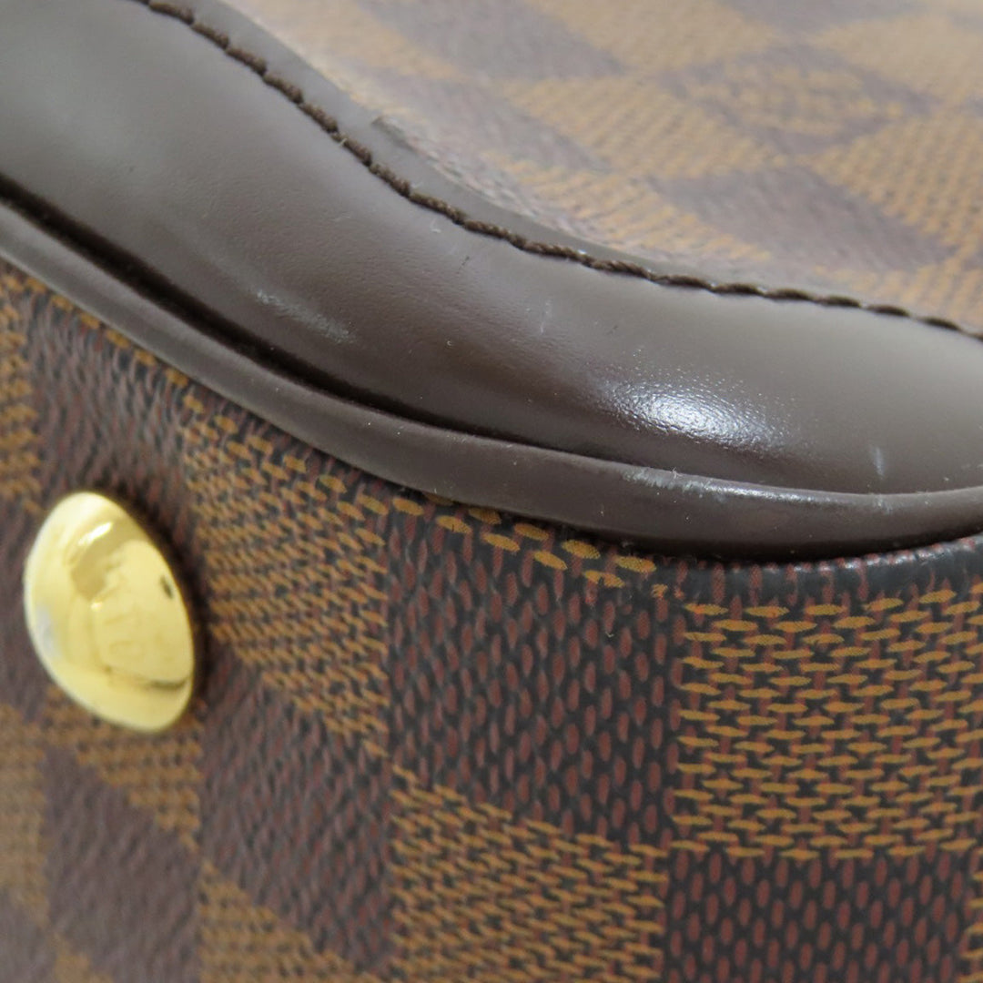 LOUIS VUITTON Handbag N41117 Damier canvas Brown Verona PM Women Used Authentic