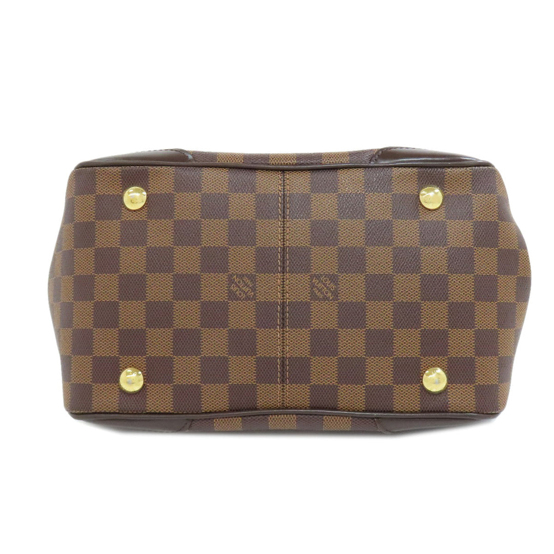 LOUIS VUITTON Handbag N41117 Damier canvas Brown Verona PM Women Used Authentic