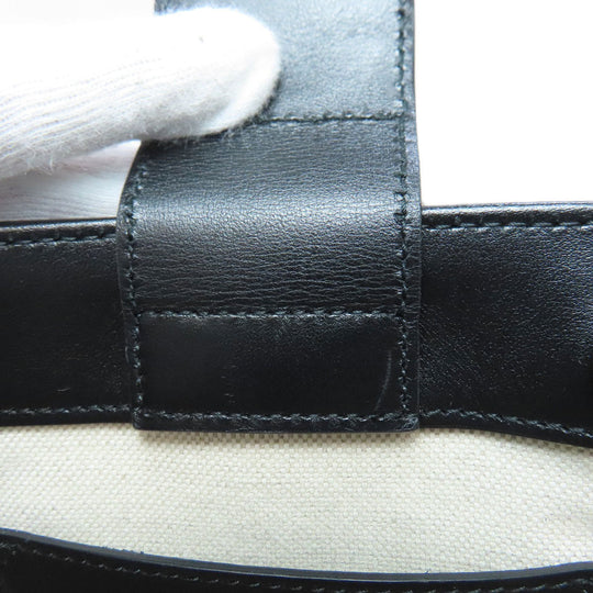 GUCCI Handbag 696010 Calfskin black GG embossed 2WAY