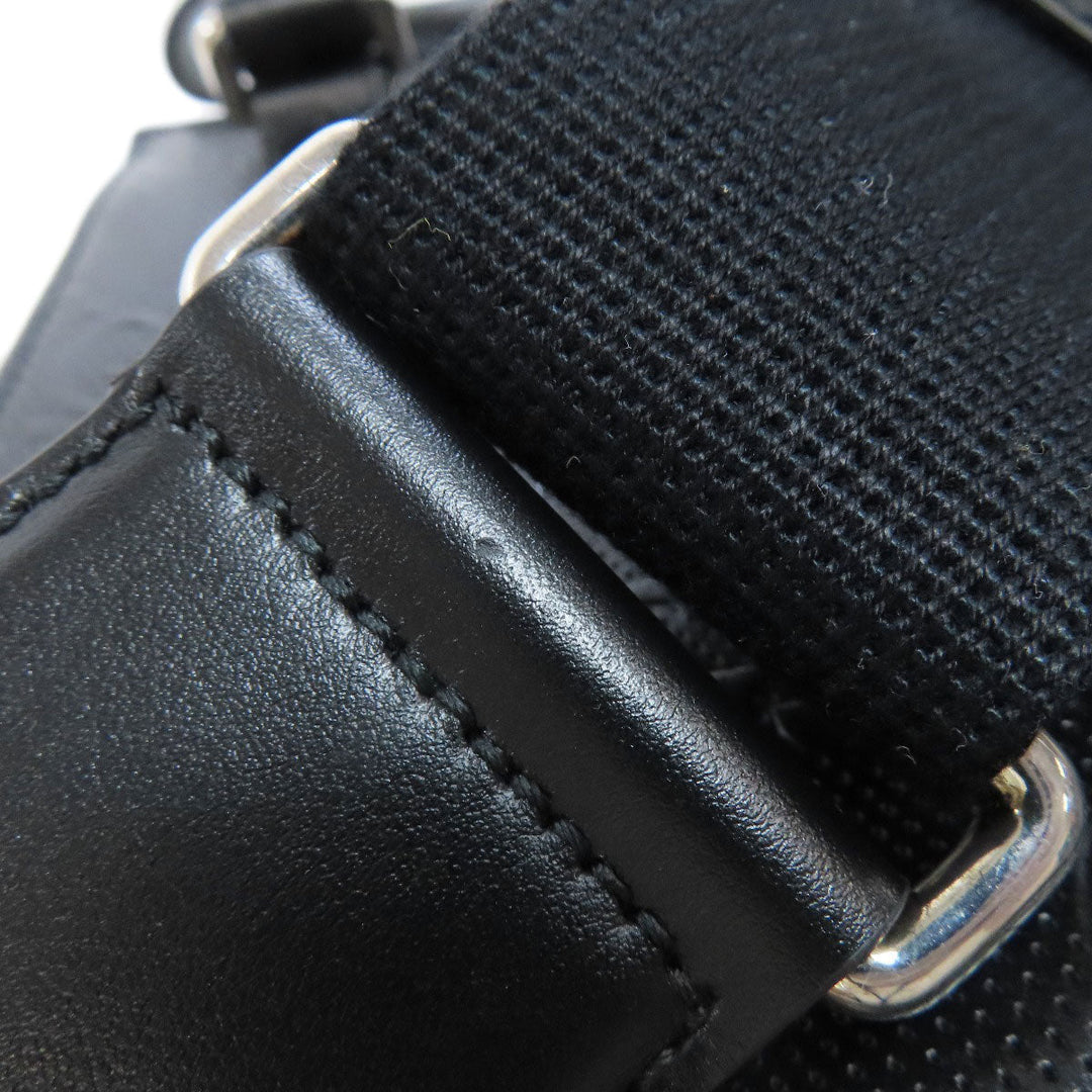 GUCCI Handbag 696010 Calfskin black GG embossed 2WAY