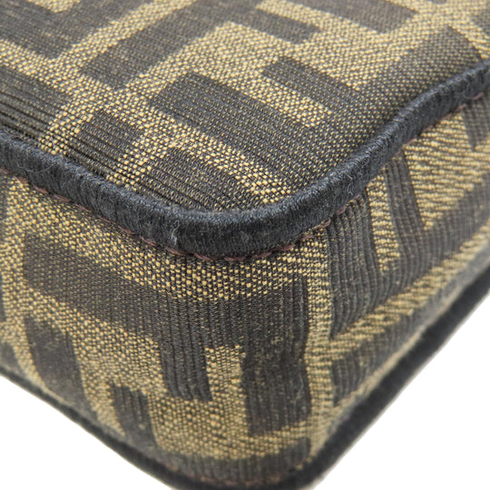 FENDI Shoulder Bag canvas Brown Zucca Pattern 2WAY Women Used Authentic