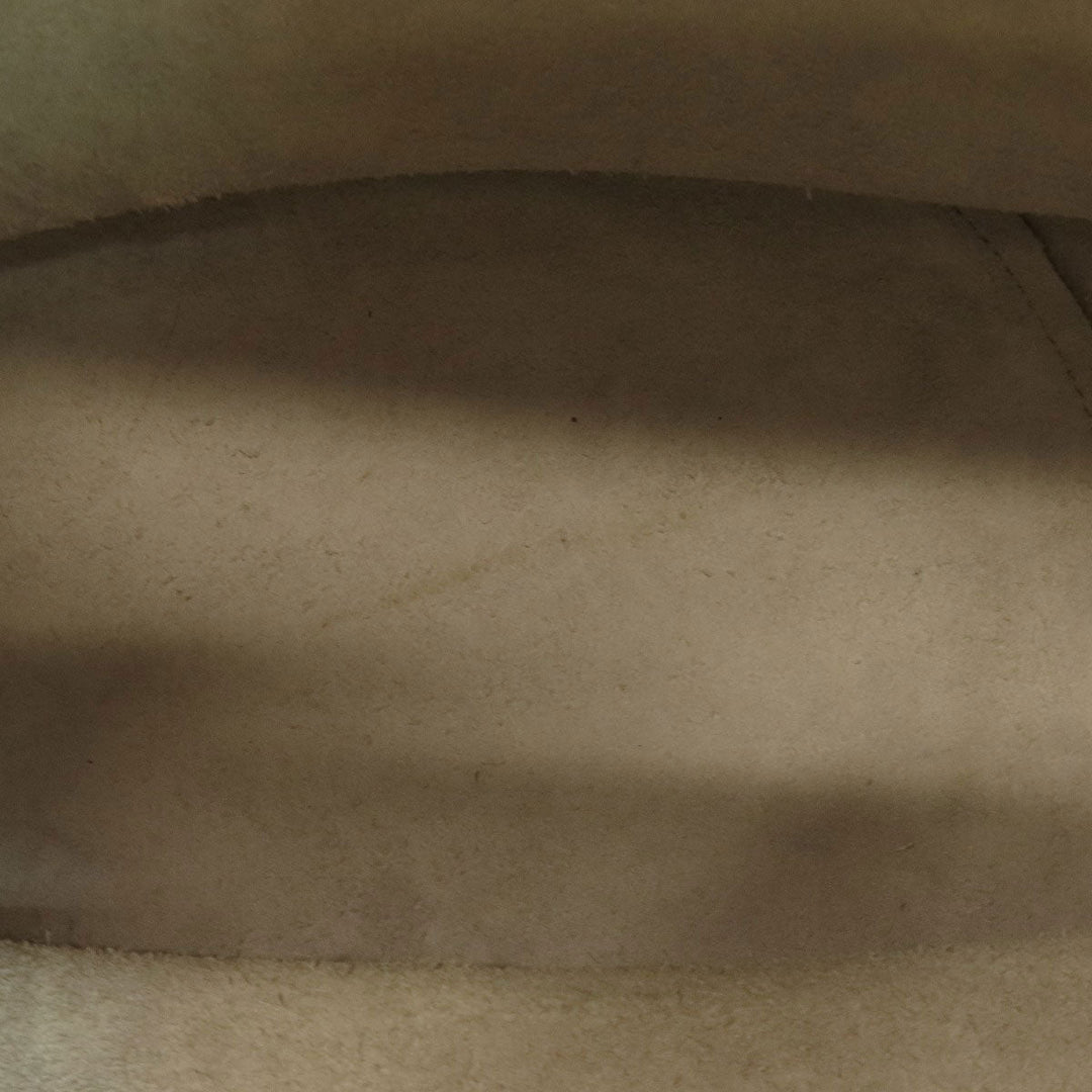 CELINE Tote Bag Calfskin white Big Bag Bucket Women Used Authentic