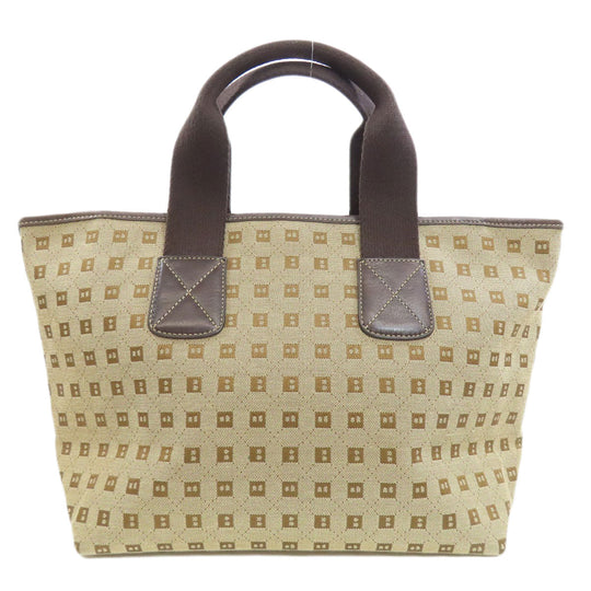 BALLY Handbag canvas Brown Overall handle