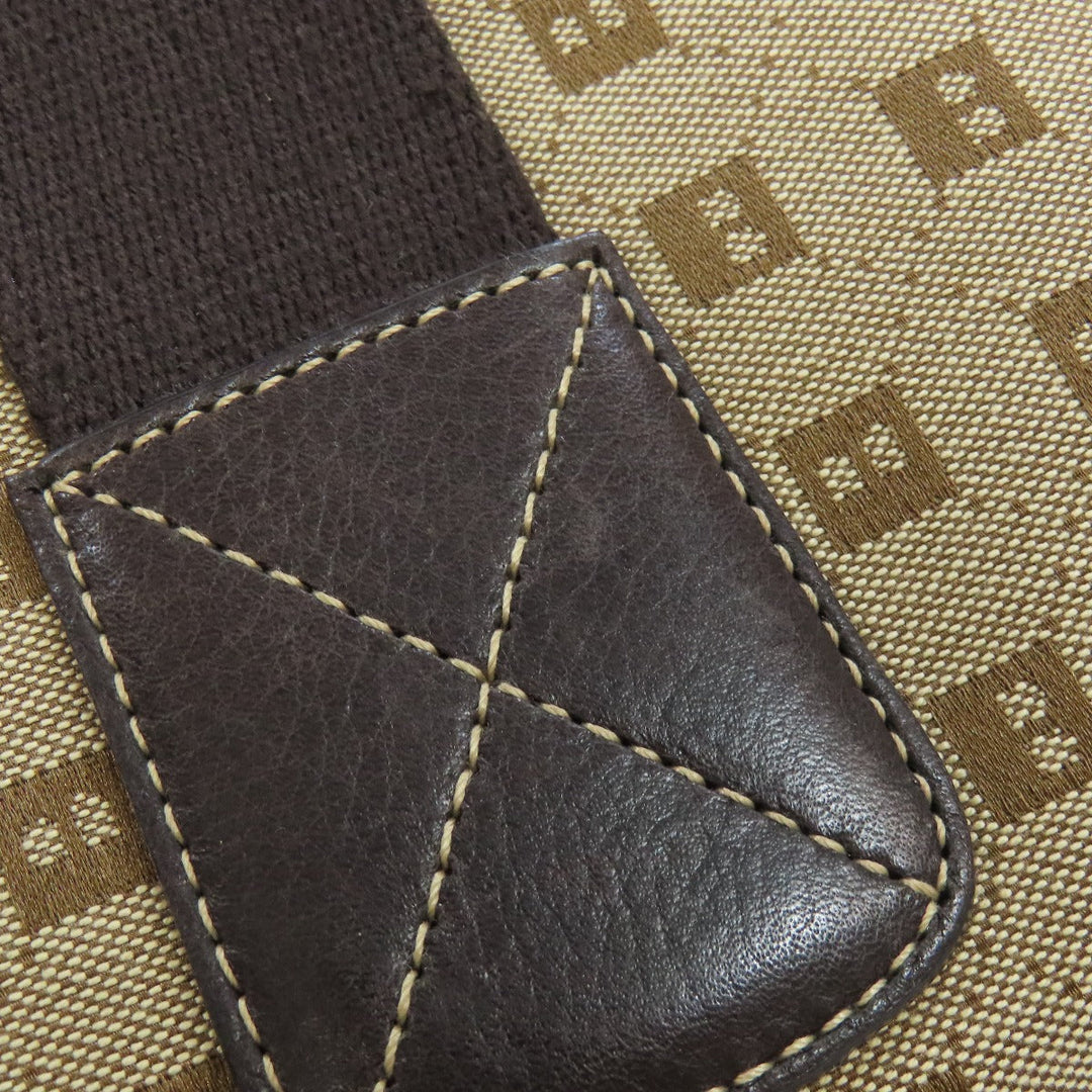 BALLY Handbag canvas Brown Overall handle