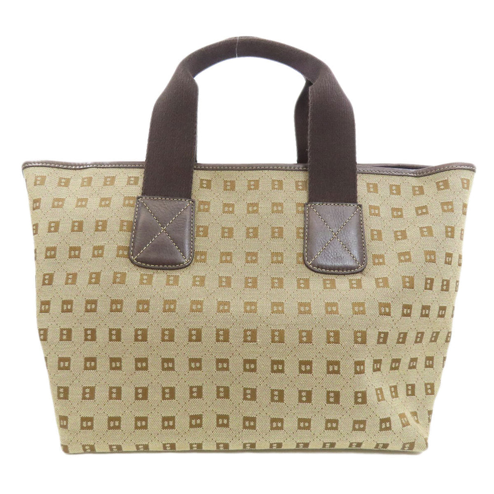BALLY Handbag canvas Brown Overall handle