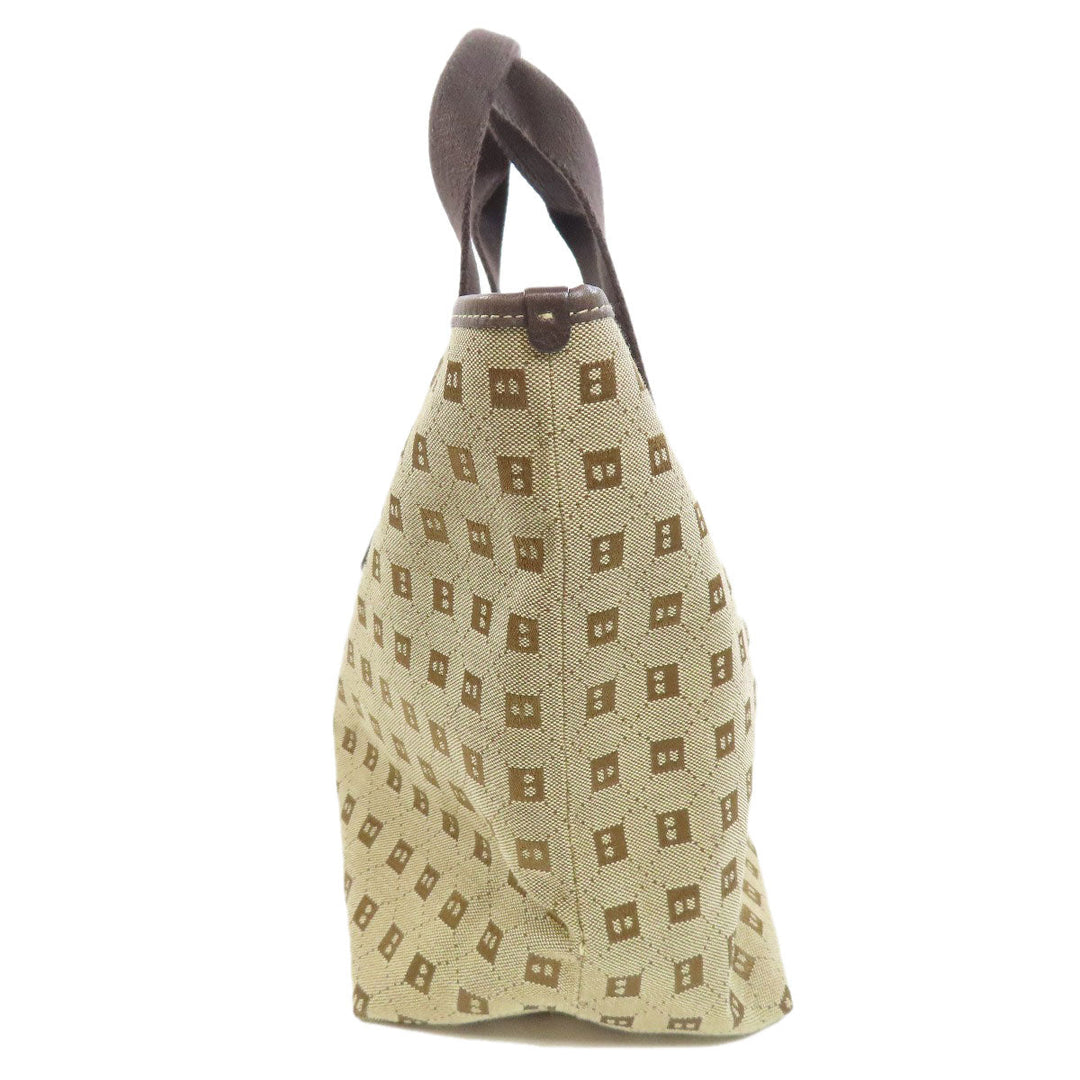 BALLY Handbag canvas Brown Overall handle