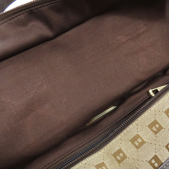 BALLY Handbag canvas Brown Overall handle