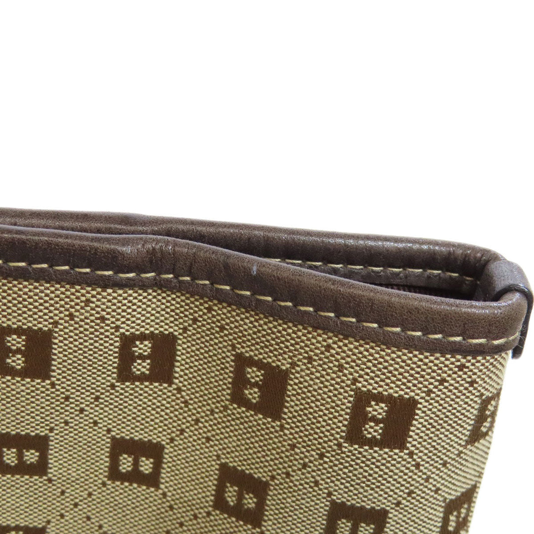 BALLY Handbag canvas Brown Overall handle