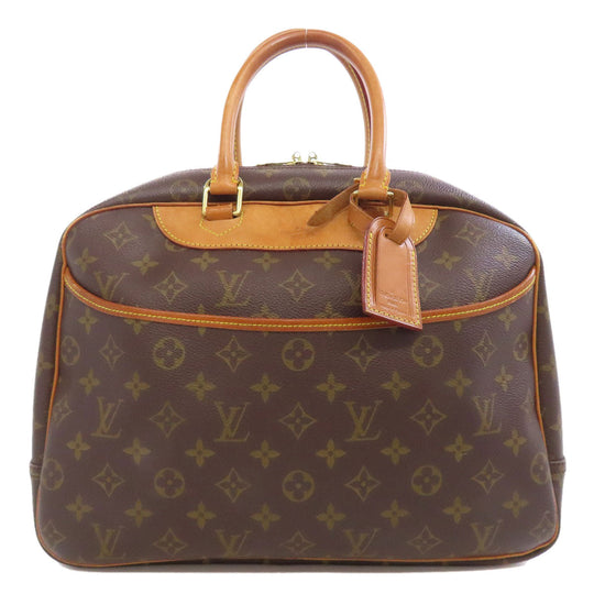 LOUIS VUITTON Handbag M47270 Monogram canvas Brown Deauville Women Used Authentic