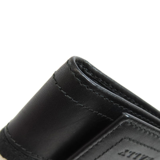 BALLY Key case Key holder  leather black Barry Stripe mens(Unisex) Used Authentic