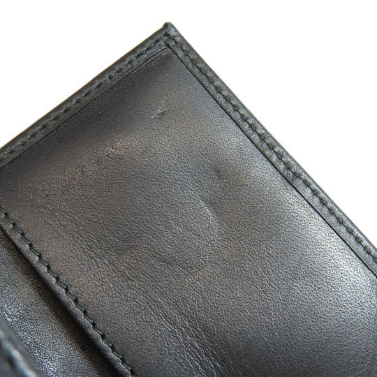BALLY Key case Key holder  leather black Barry Stripe mens(Unisex) Used Authentic