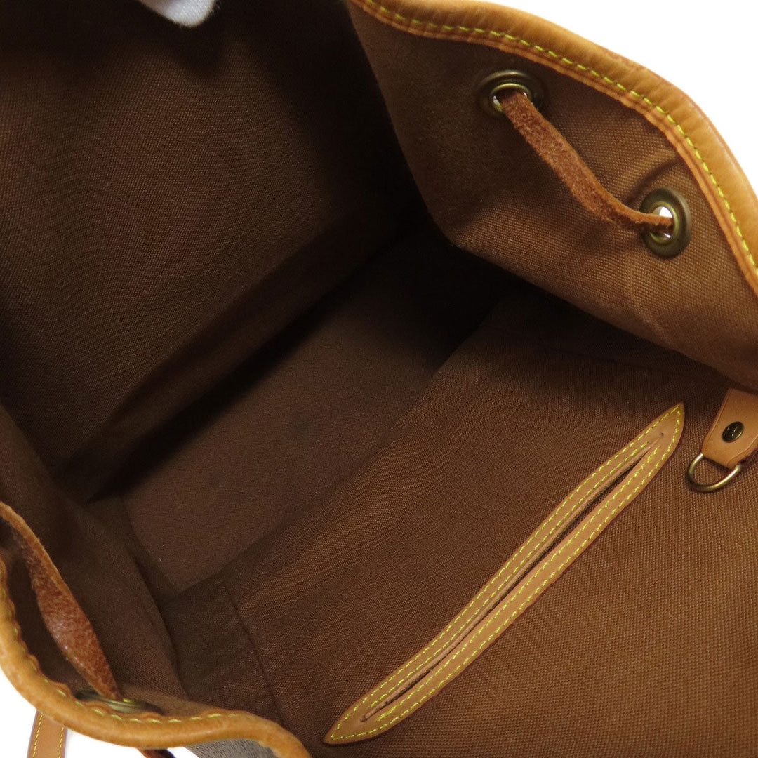 LOUIS VUITTON Backpack M51136 Monogram canvas Brown MontsourisMedium Women Used Authentic