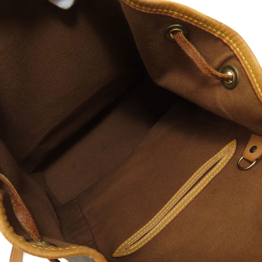 LOUIS VUITTON Backpack M51136 Monogram canvas Brown MontsourisMedium Women Used Authentic