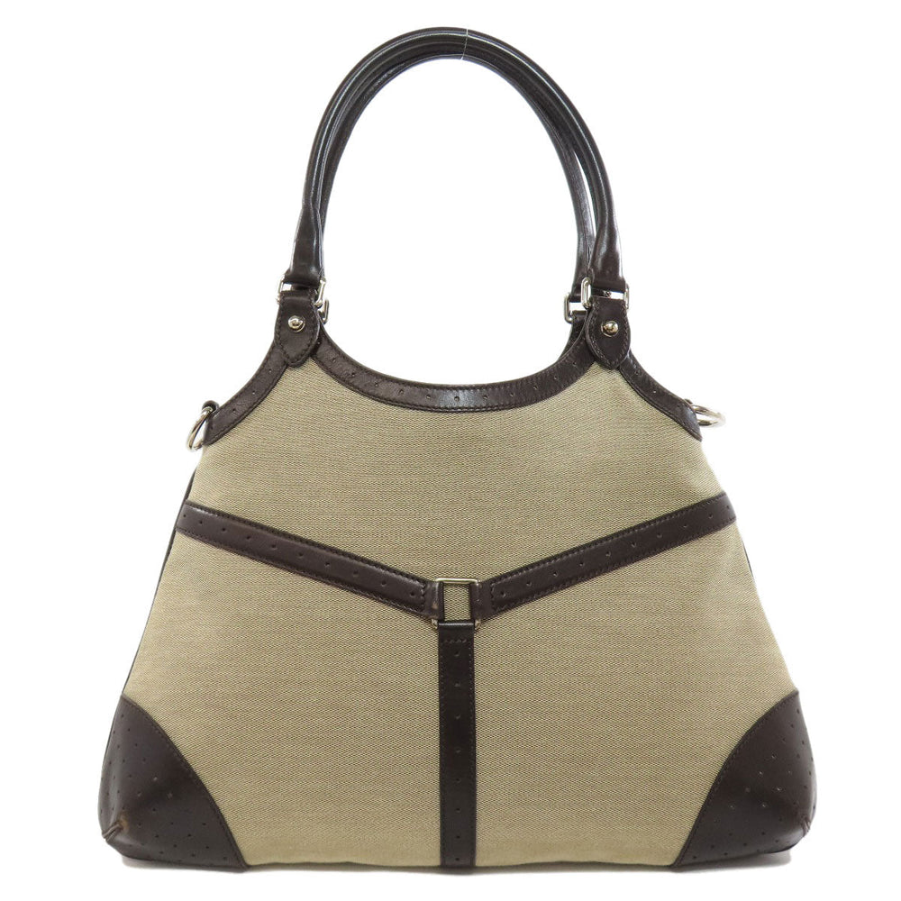 GUCCI Handbag 114875 canvas Brown Sherry Line Interlocking G Women Used Authentic