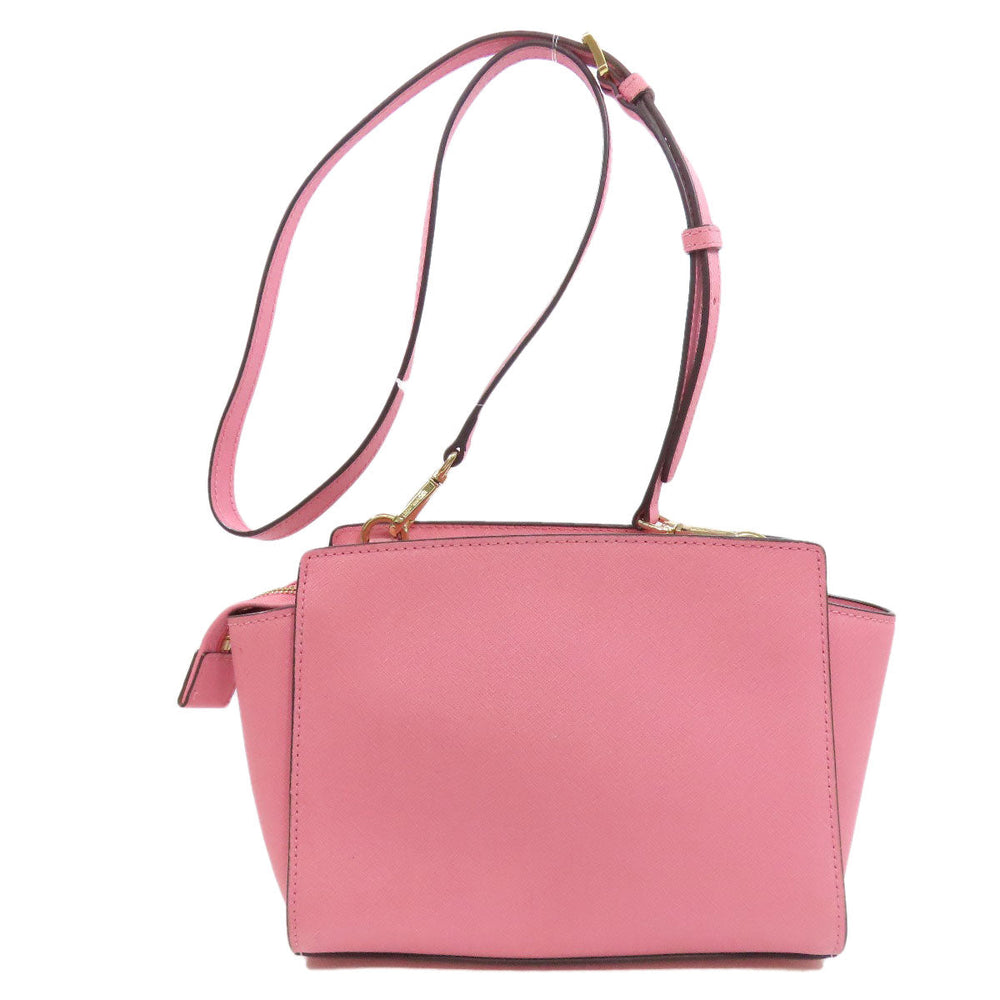 MICHAEL KORS Shoulder Bag PVC pink logo Women Used Authentic