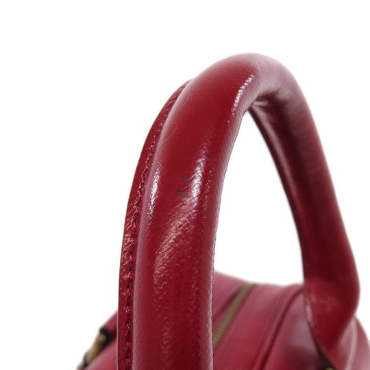 BURBERRY Handbag PVC Red logo Women Used Authentic
