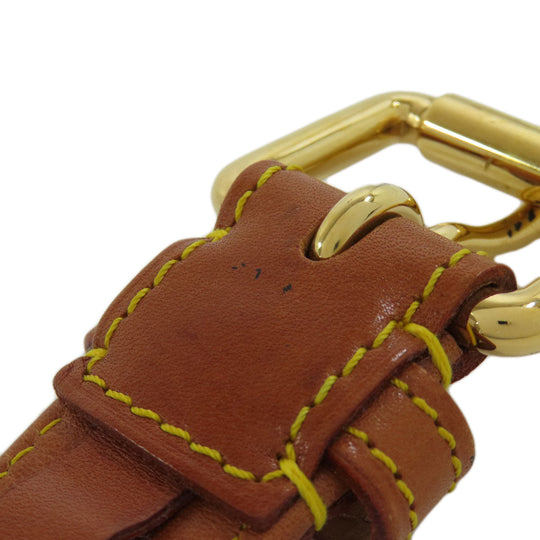 LOUIS VUITTON belt CA1027 leather Brown Escalp Women Used Authentic