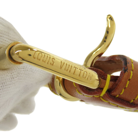 LOUIS VUITTON belt CA1027 leather Brown Escalp Women Used Authentic