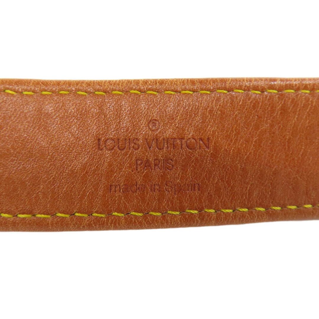 LOUIS VUITTON belt CA1027 leather Brown Escalp Women Used Authentic