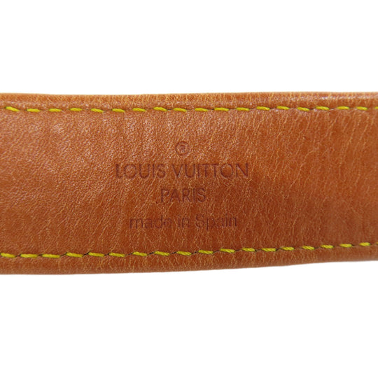 LOUIS VUITTON belt CA1027 leather Brown Escalp Women Used Authentic