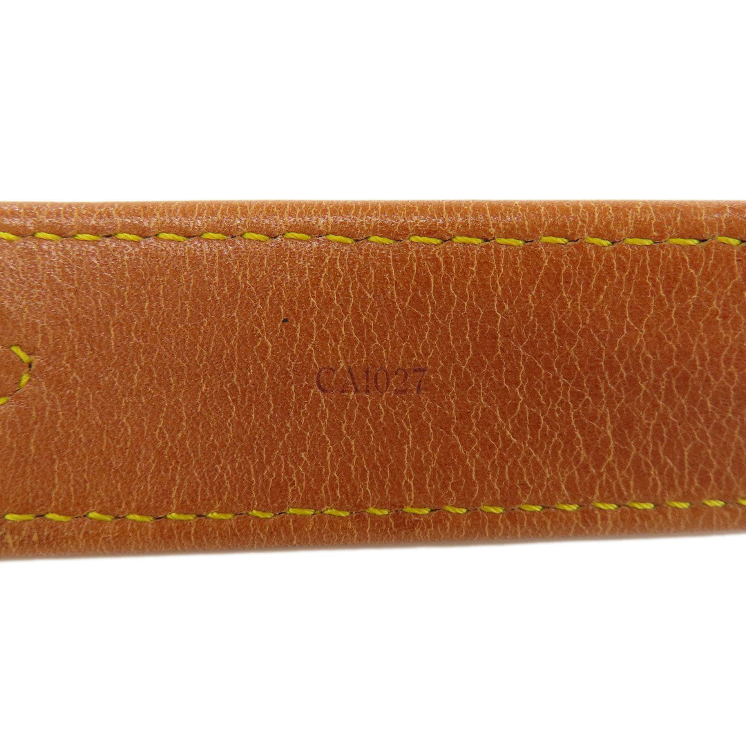 LOUIS VUITTON belt CA1027 leather Brown Escalp Women Used Authentic