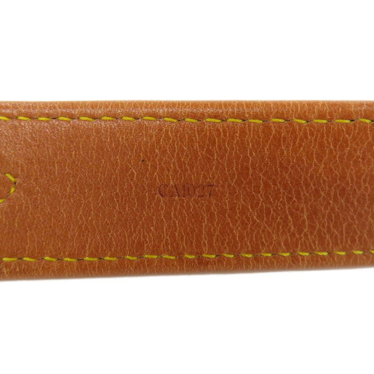 LOUIS VUITTON belt CA1027 leather Brown Escalp Women Used Authentic