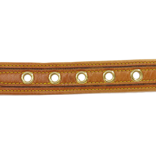 LOUIS VUITTON belt CA1027 leather Brown Escalp Women Used Authentic