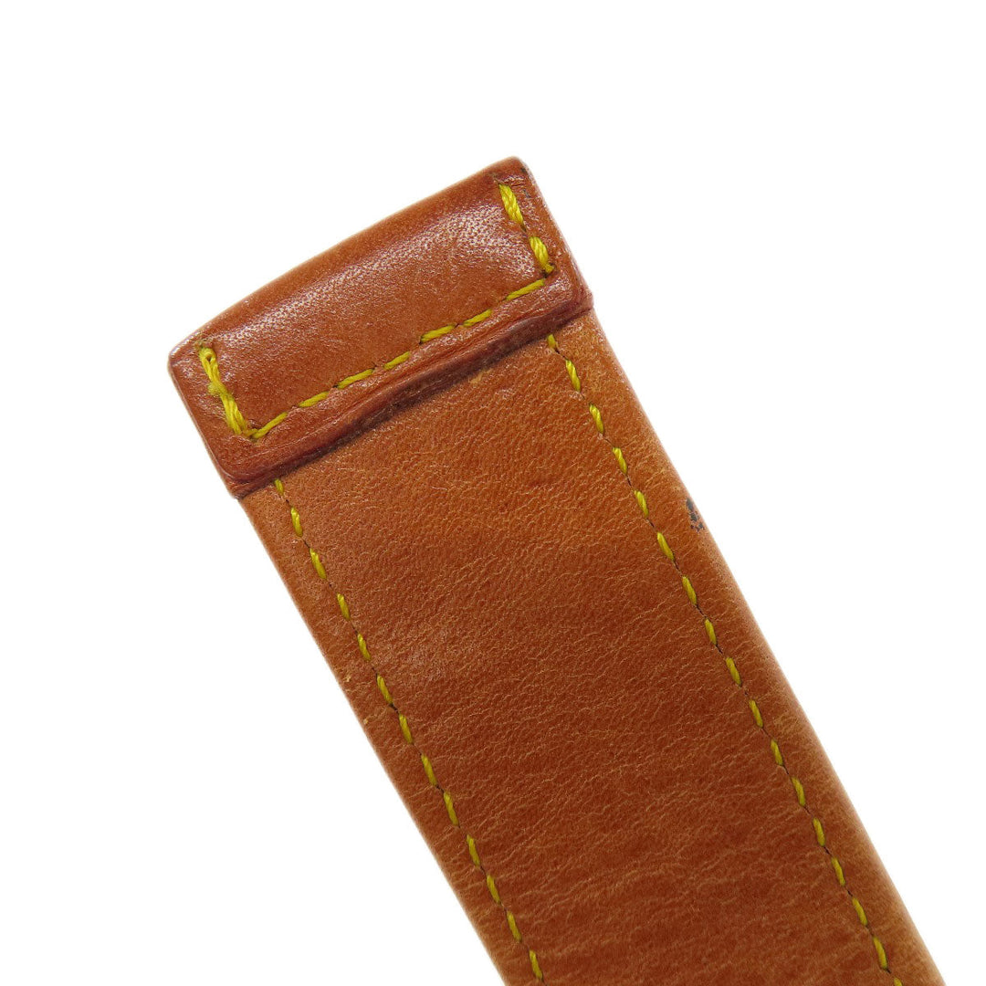 LOUIS VUITTON belt CA1027 leather Brown Escalp Women Used Authentic