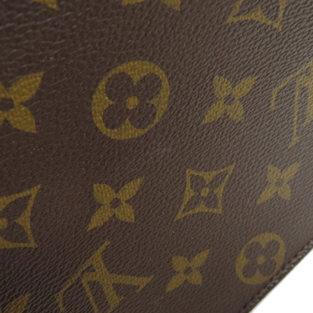 LOUIS VUITTON Handbag M69442 Monogram canvas Brown Petit Sac Plat Women Used Authentic