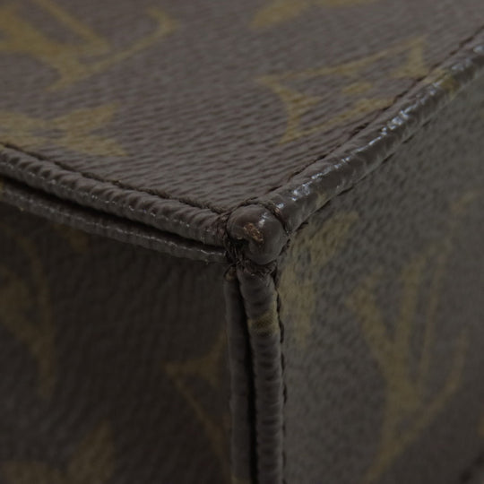 LOUIS VUITTON Handbag M69442 Monogram canvas Brown Petit Sac Plat Women Used Authentic