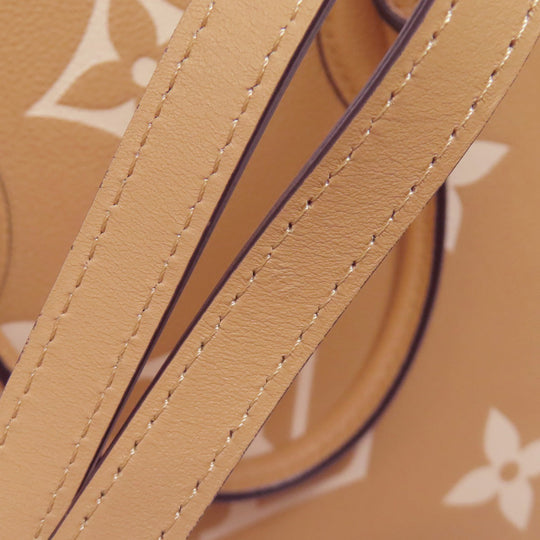 LOUIS VUITTON Tote Bag M45982 Ann Platt beige On the Go MM Women Used Authentic