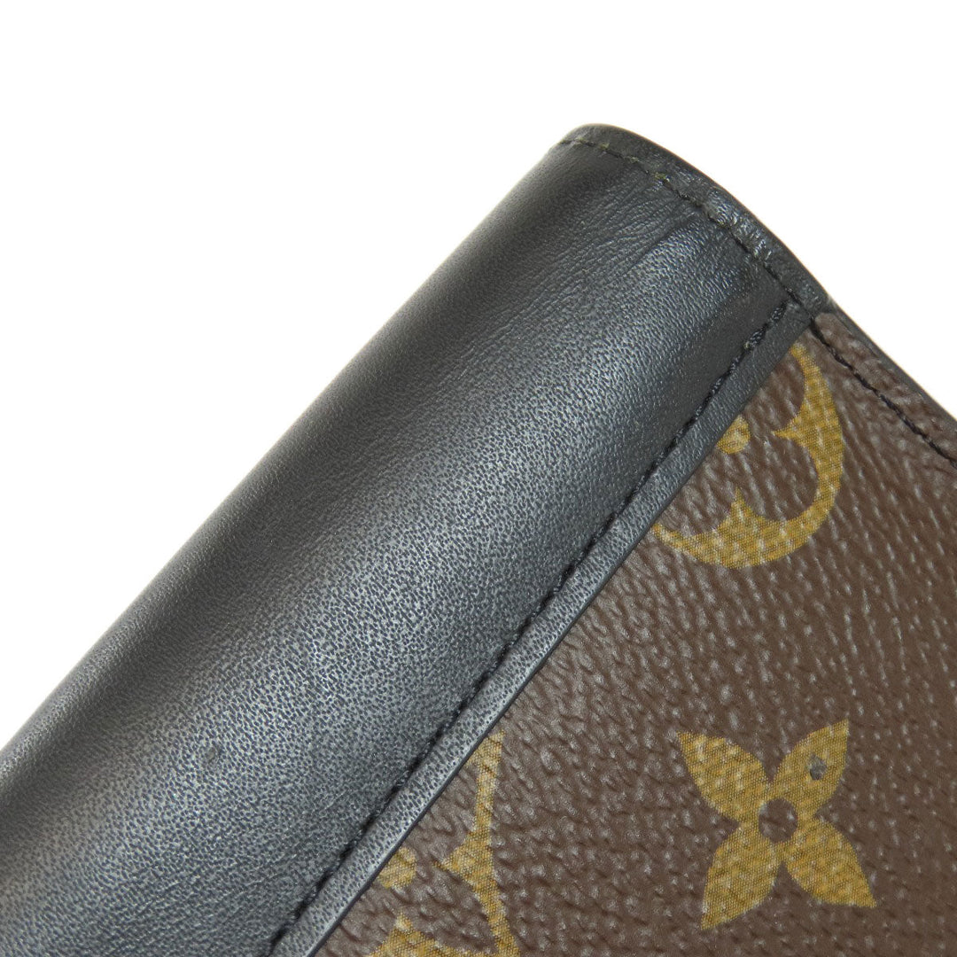 LOUIS VUITTON Long Wallet Purse M69410 Monogram macacer Brown Portefeuille Blaza Women Used Authentic