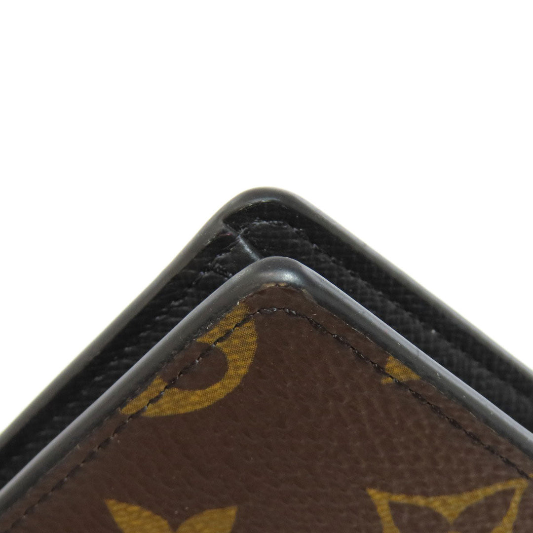 LOUIS VUITTON Long Wallet Purse M69410 Monogram macacer Brown Portefeuille Blaza Women Used Authentic
