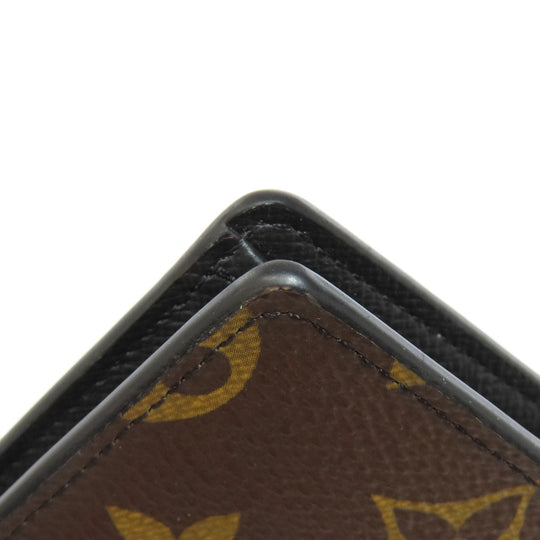 LOUIS VUITTON Long Wallet Purse M69410 Monogram macacer Brown Portefeuille Blaza Women Used Authentic