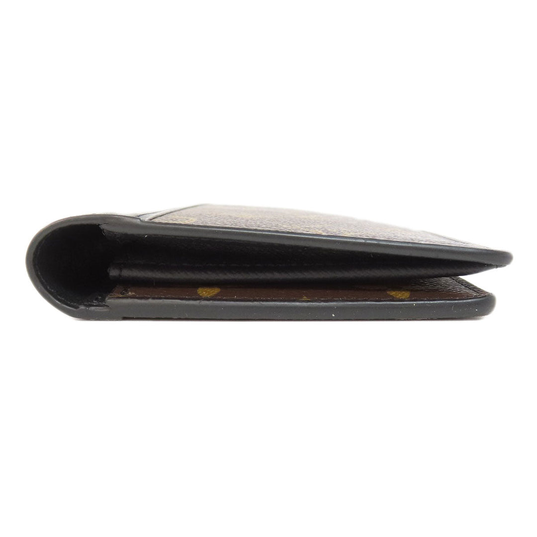LOUIS VUITTON Long Wallet Purse M69410 Monogram macacer Brown Portefeuille Blaza Women Used Authentic